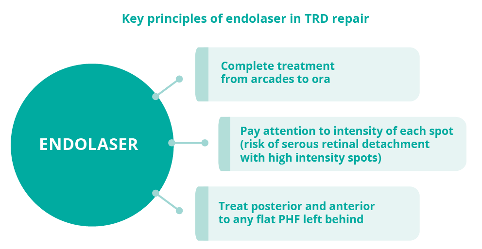 Key principles of endolaser in TRD repair